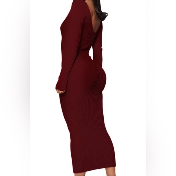 PrettyGarden Ribbed Long Sleeve Bodycon Dress - Picture 8 of 9